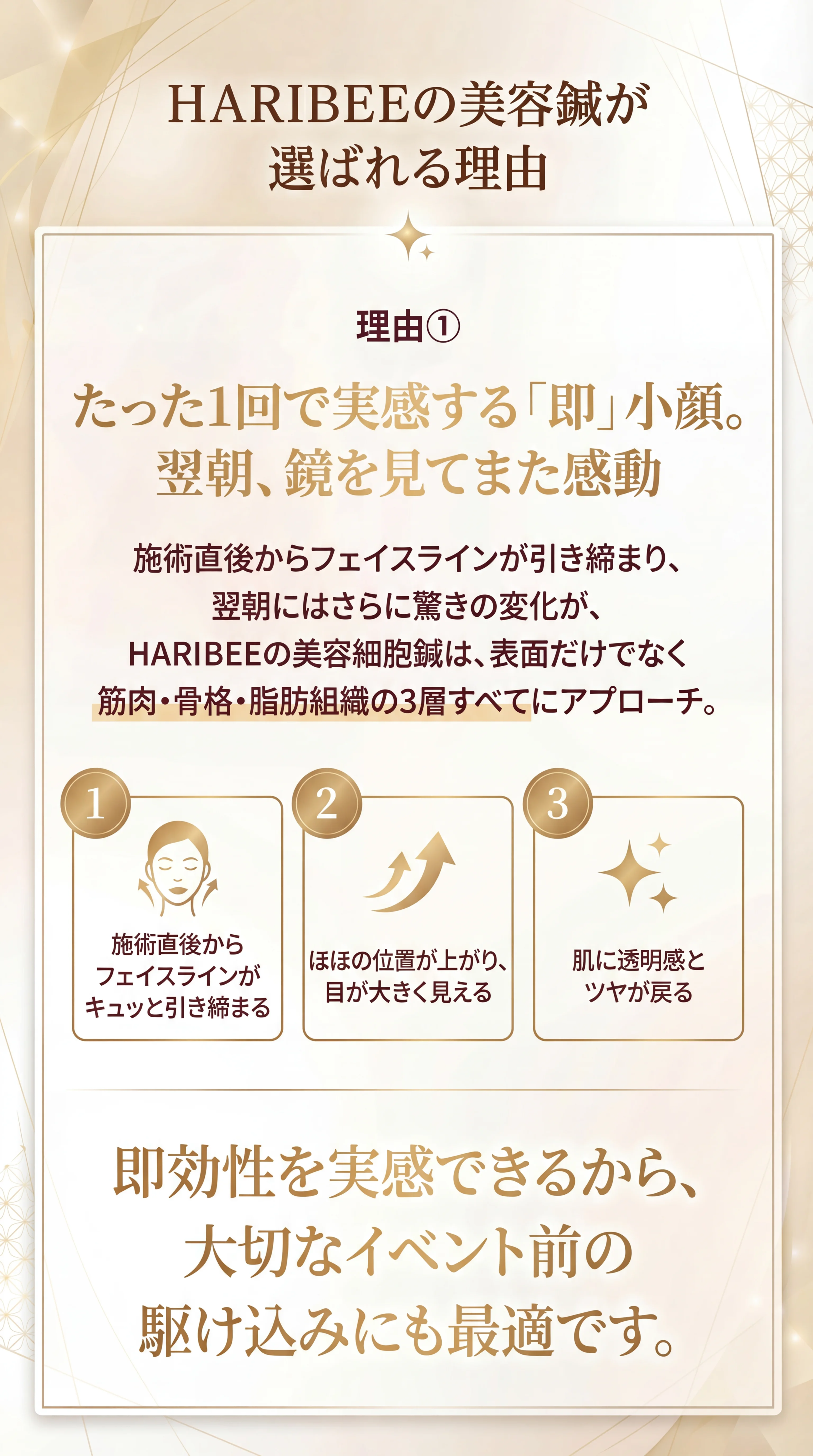 選ばれる理由 1